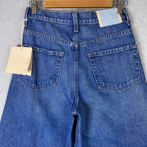 Mother Jeans Women's Size 27 Snacks The Lunch Line Sneak Fray in Yummy Wide Leg - Picture 7 of 12